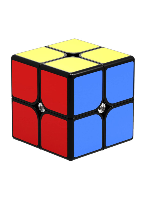 

Roxenda Qiyi Qidi W 2x2 Speed Cube Classic Sticker 2 by 2 Magic Cube Smooth Puzzle Cube, Black