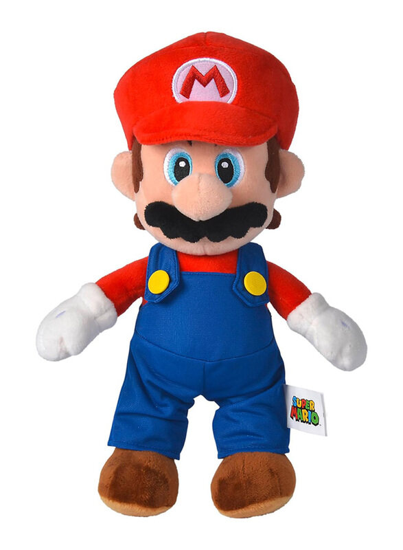 

Simba Super Mario Bros Mario Plush Toy, 1 Pieces, All Ages