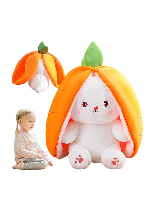 

Generic Carrot Rabbit Plush With Zip Toy, Ages 1+