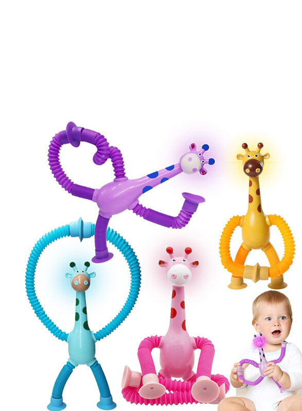 

Generic Telescopic Suction Cup Giraffe Toy, 4 Pieces, Ages 3+