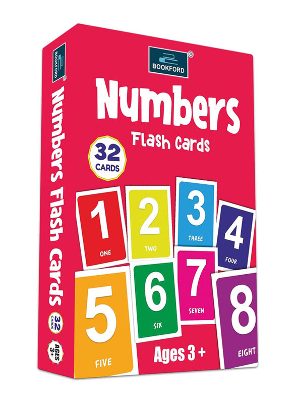 

Bookford 32-Piece Numbers 1-100 Flash Cards, Multicolour
