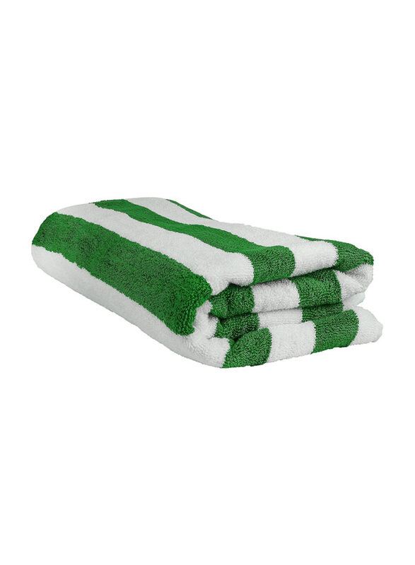 

Generic Extra Large 100% Cotton Oversized Beach Towels, 90 x 180cm, White/Green