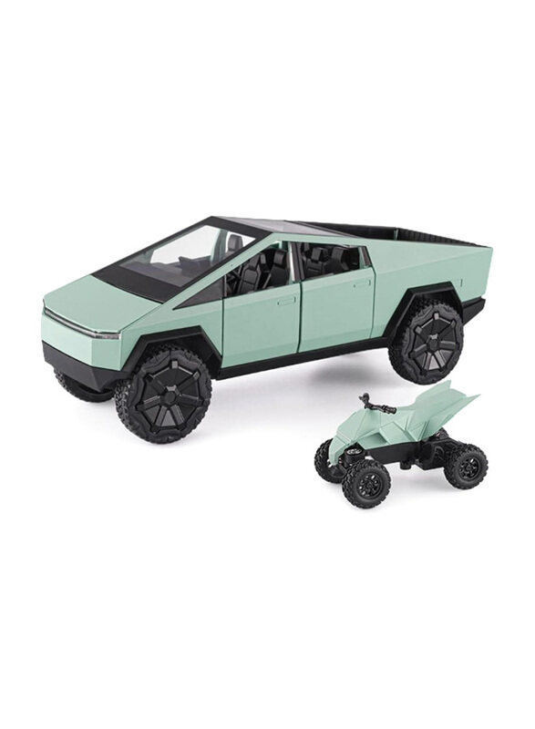 

Erock 1/24 Toy Model Pickup Truck with RV Motorcycle, 1 Pieces, Ages 3+