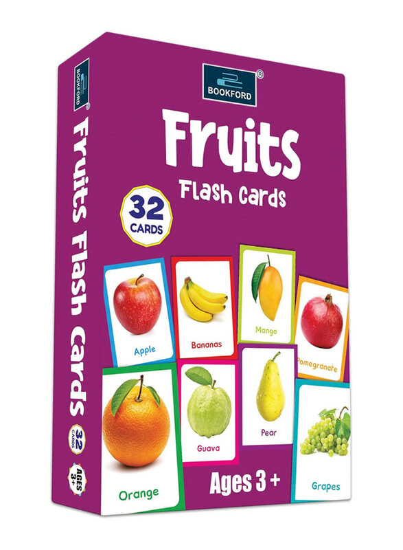 

Bookford 32-Piece Fruits Flash Cards, Multicolour