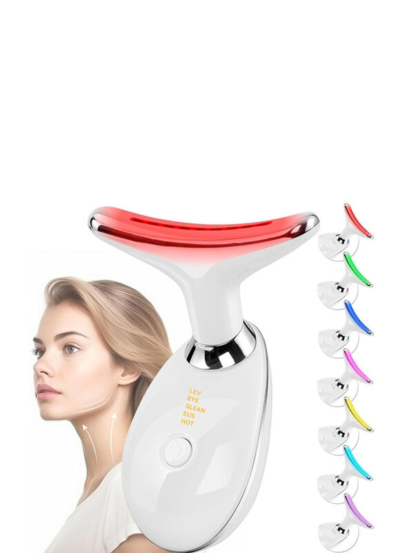 

VorsiPro Cangm-Store 7 Color Light Based Face & Neck Massager, White