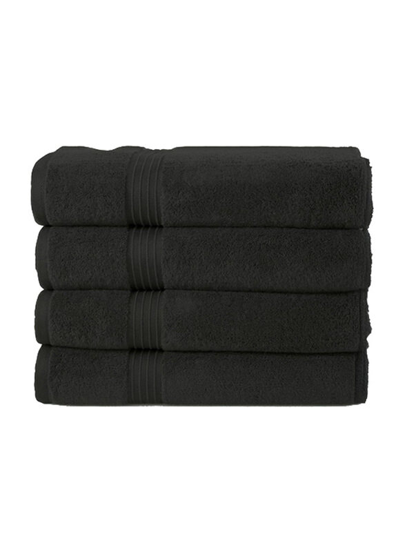 

Generic Beytor 100% Cotton Ultra Soft Quick-Dry & Highly Absorbent Luxury Bath Towels, 50 x 100cm, Black