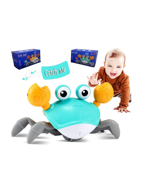 

Shahnaro Crawling Crab Baby Toy, Green/Yellow, Ages 1+