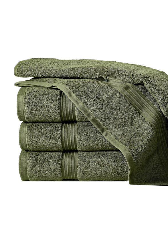 

Generic Beytor 100% Cotton Ultra Soft Quick-Dry & Highly Absorbent Luxury Bath Towels, 50 x 100cm, Army Green