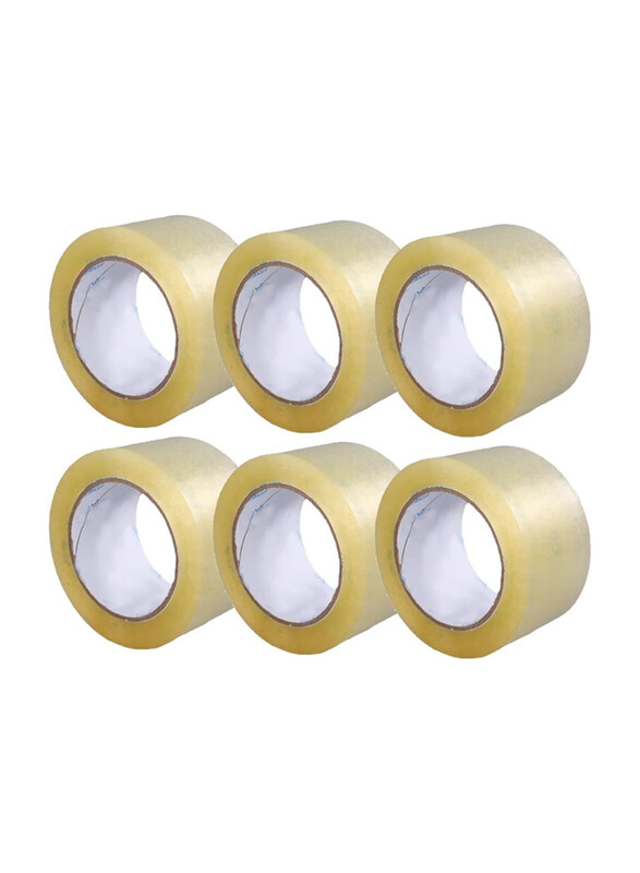 

Ecvv Strong Heavy Duty Packing Tape, 4.8cm x 60m, 6 Pieces, Clear