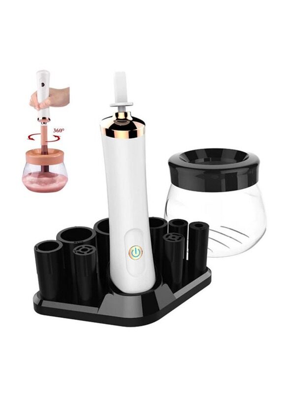 

Misstiara Electric Makeup Brush Cleaner & Dryer Set, White