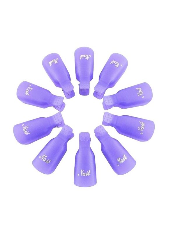 

Misstiara Nail Remover Clip Set, 10 Piece, Purple