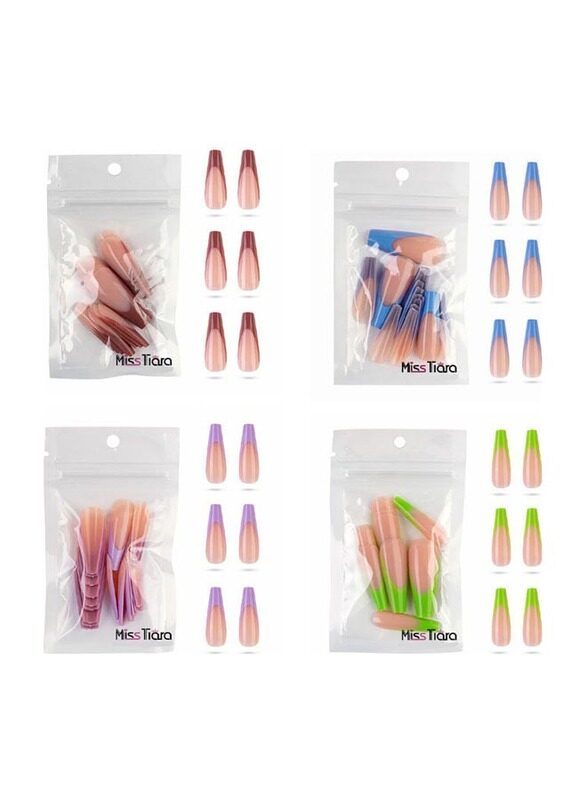 

Misstiara 80-Piece Removable False Nails Set, Multicolour