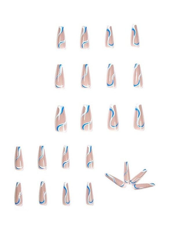 

Misstiara 24-Piece Removable False Nails, Multicolour