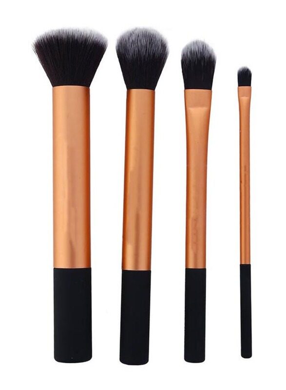 

Misstiara Makeup Brush Set, 4 Piece, Gold/Black