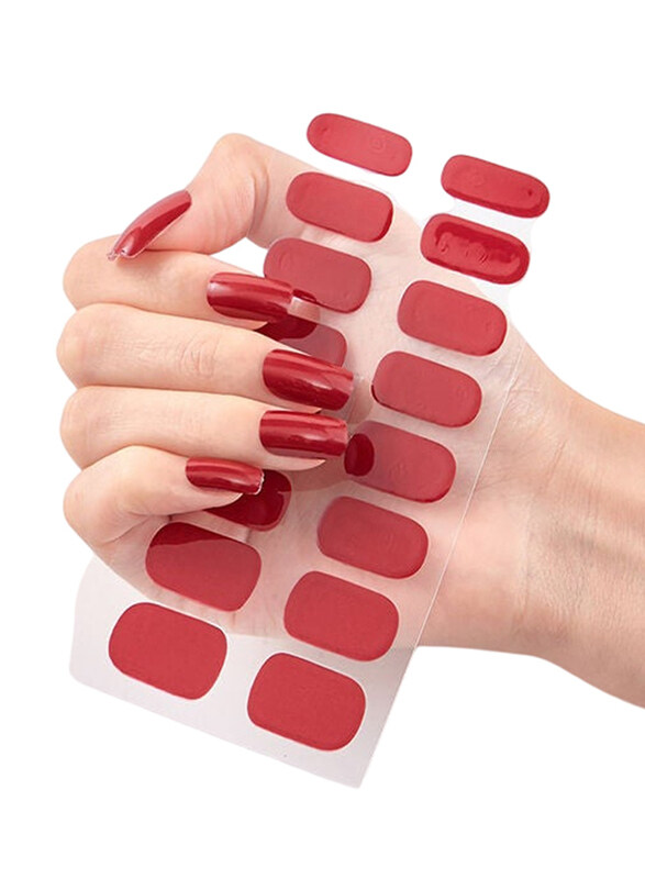 

Misstiara Nail Art Sticker Set, 16 Piece, Red