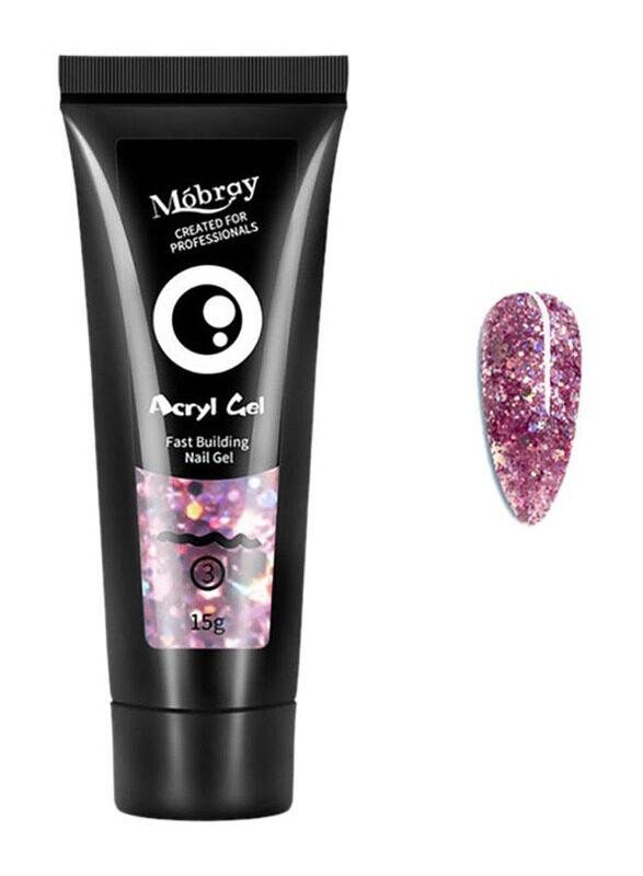 

Misstiara Acrylic Fast Building Nail Gel, No. 03, Pink