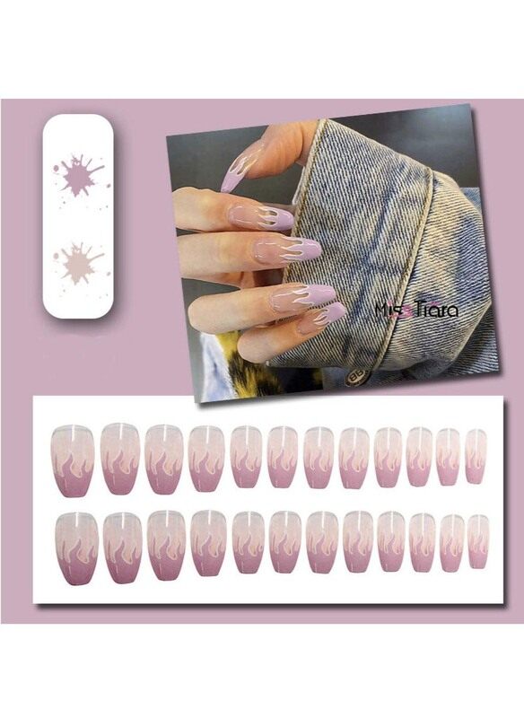 

Misstiara 24-Piece Wearable Fake Nails Set, Multicolour