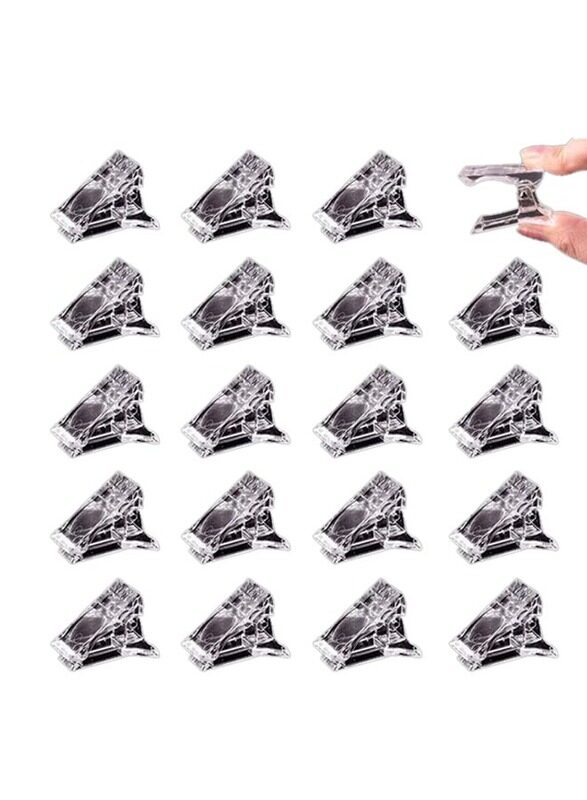 

Misstiara 20-Piece Nail Tips Clip, Clear