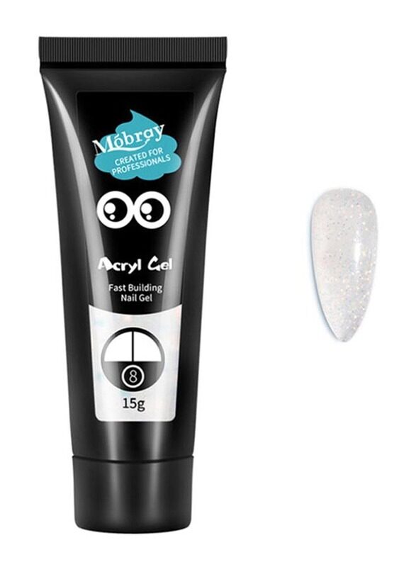 

Misstiara Acrylic Fast Building Nail Gel, No. 08, Clear