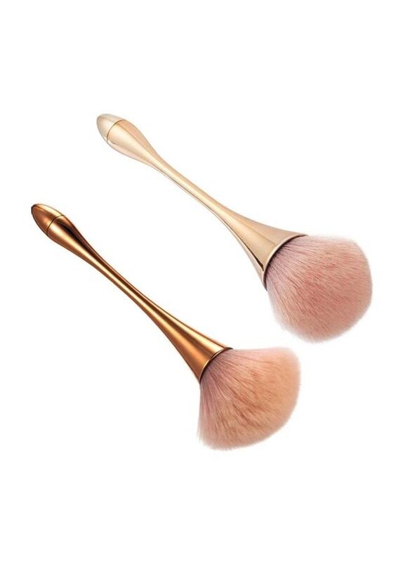 

Misstiara Mineral Powder Brush Set, 2 Piece, Gold/Pink