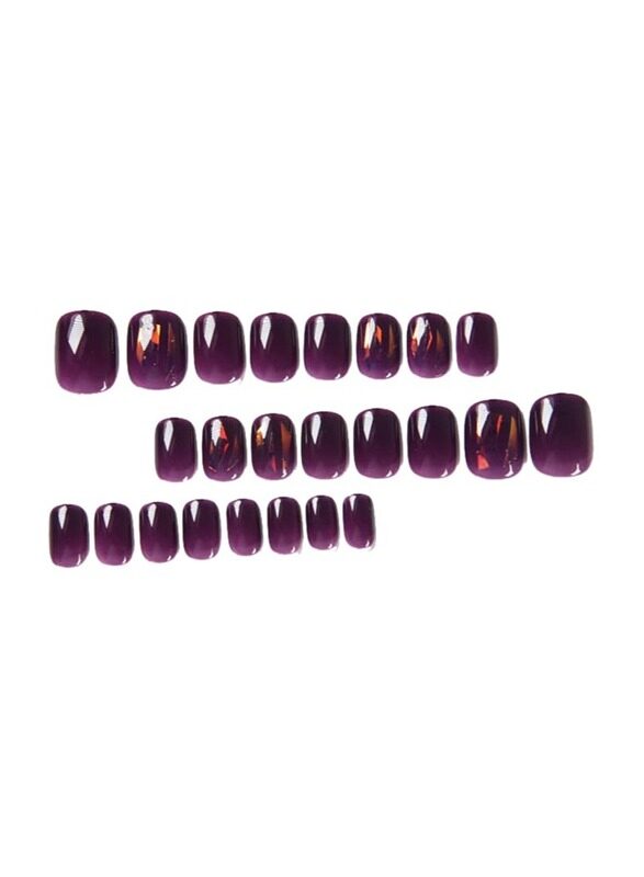

Misstiara Wearable Fake Nails Set, 24 Pieces, Purple