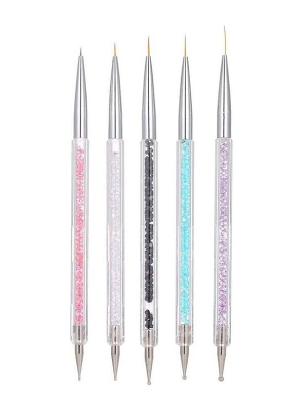 

Misstiara 5-Piece Nail Art Liner UV Gel Painting Pen, Multicolour