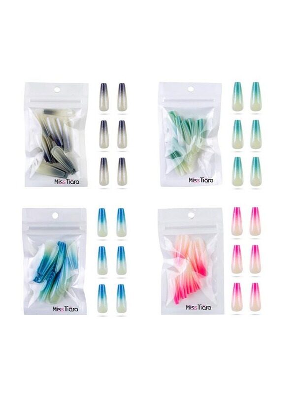 

Misstiara 96-Piece Removable False Nails Set, Multicolour