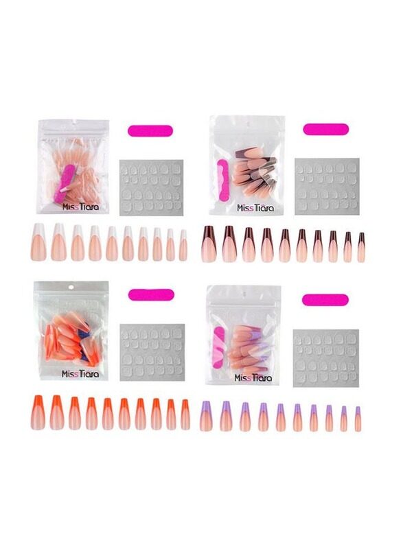 

Misstiara 80-Piece Removable False Nails Set, Multicolour