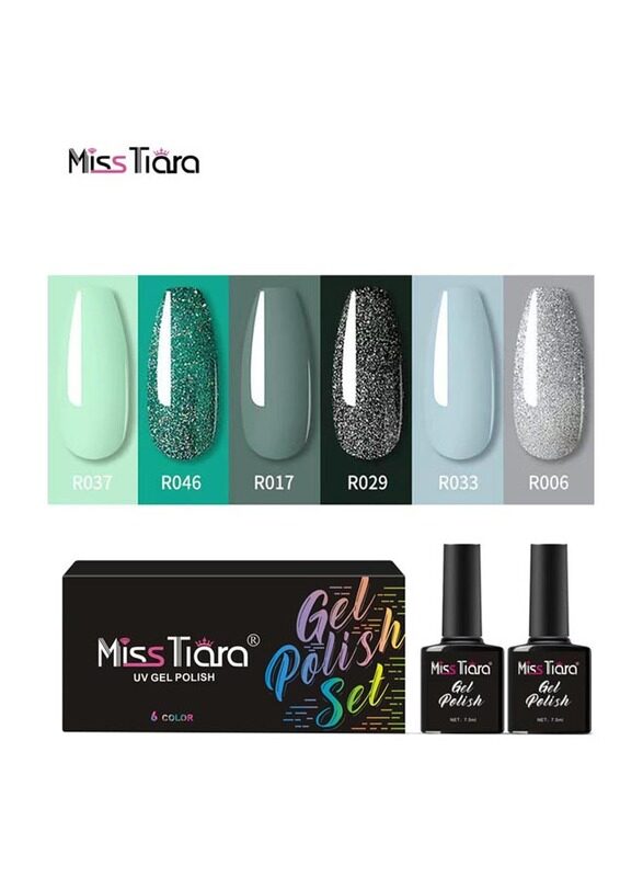 

Misstiara UV & LED Gel Nail Polish, 6 Piece, Multicolour