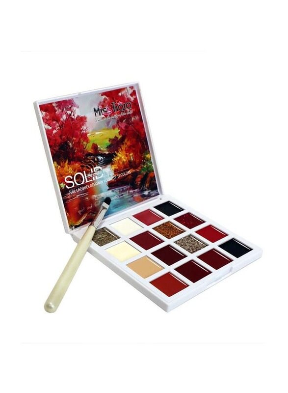 

Misstiara Solid Gel Nail Polish with Brush, 16 Pieces, Multicolour