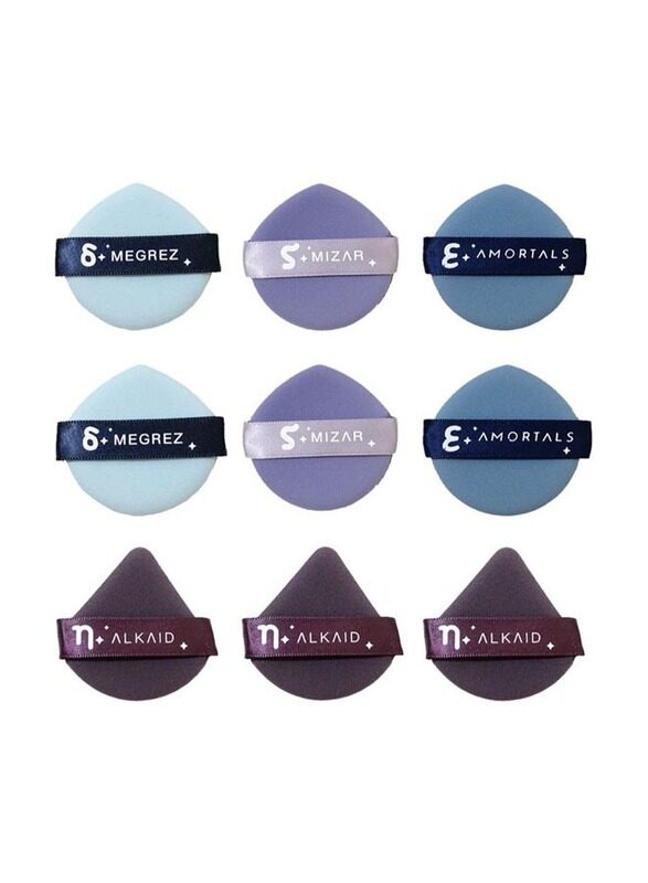 

Misstiara Makeup Sponge Air Cushion Puffs, 9 Piece, Multicolour