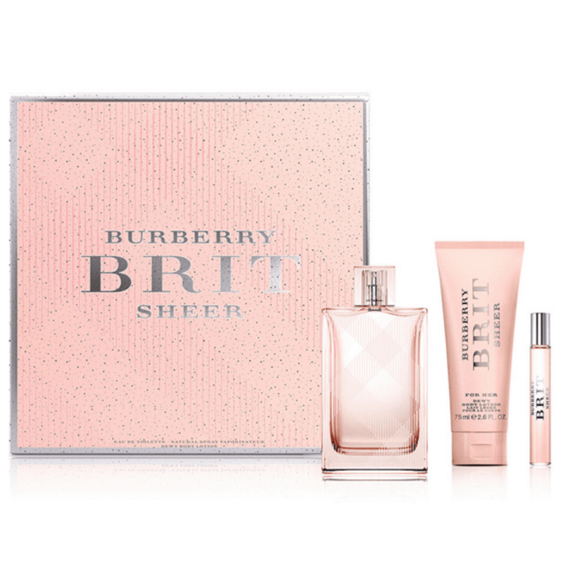 

Burberry Brit Eau De Parfum For Her 100Ml + 7.5Ml + Body Lotion Set