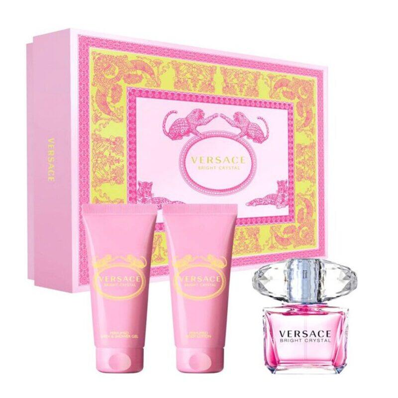 

Versace Bright Crystal Eau De Toilette 50Ml 3-Piece Set