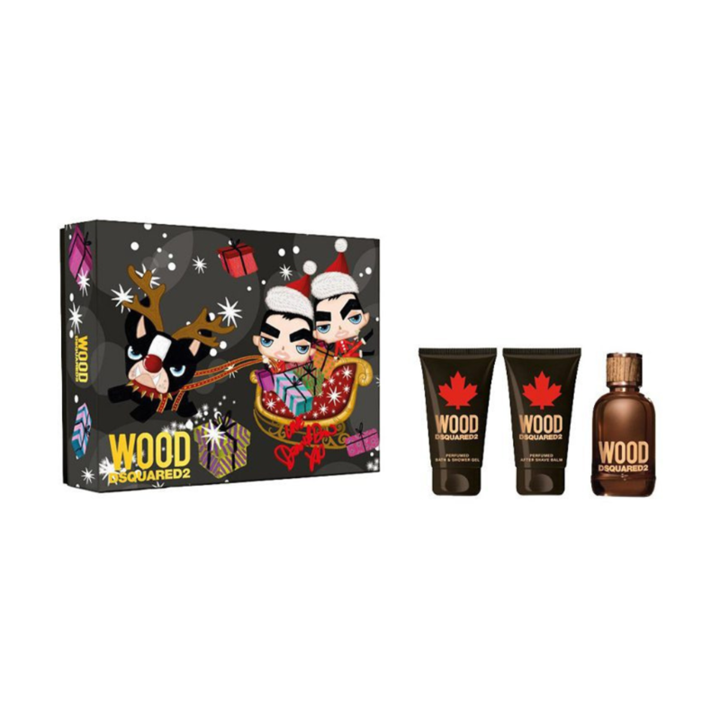 

Dsquared2 Wood Homme EDT Perfume 50Ml 3Pcs Set