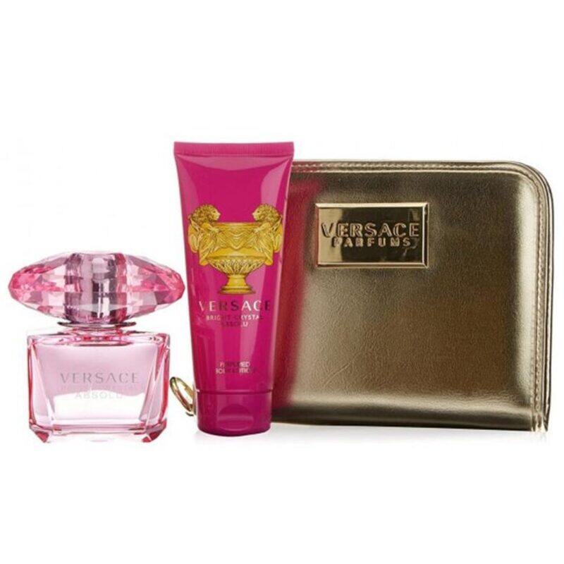 

Versace Bright Crystal Absolu Set (EDP Perfume 90Ml + Bl 100Ml + Bag) For Women