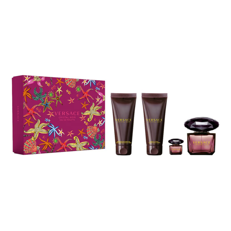 

Versace Crystal Noir Eau De Toilette 90Ml + 5Ml + Shower Gel + Body Lotion