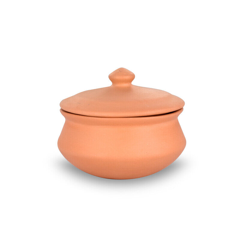 

ARK Naturals Unglazed Clay Cooking Pot 700 ml. 100% Organic and Natural. Artisan Made. Cook with Style