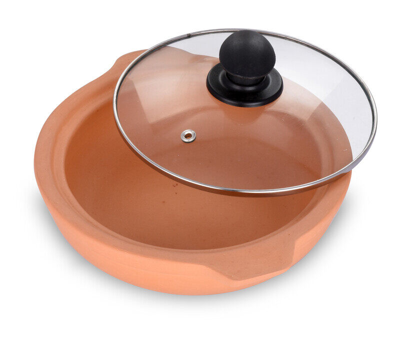 

ARK Naturals Clay Unglazed Bowl with Glass Lid