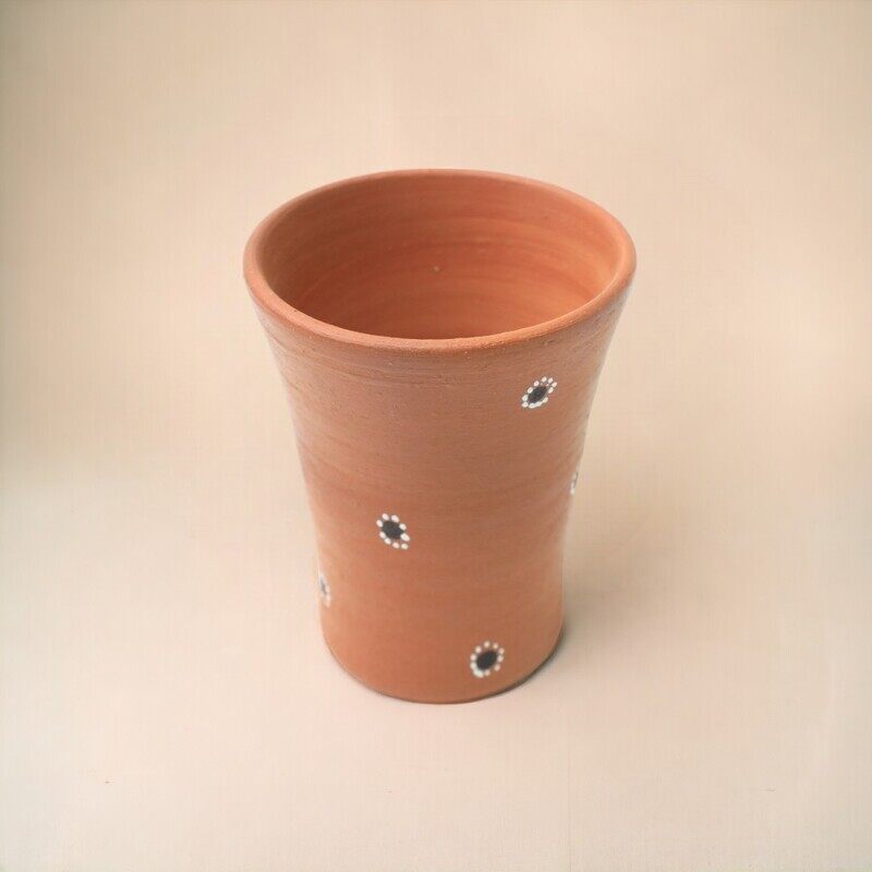 

ARK Naturals ARK DhaaroVibes Pure Glass 250 ml Handmade by Artisans. Pure Clay Organic and Non Toxic