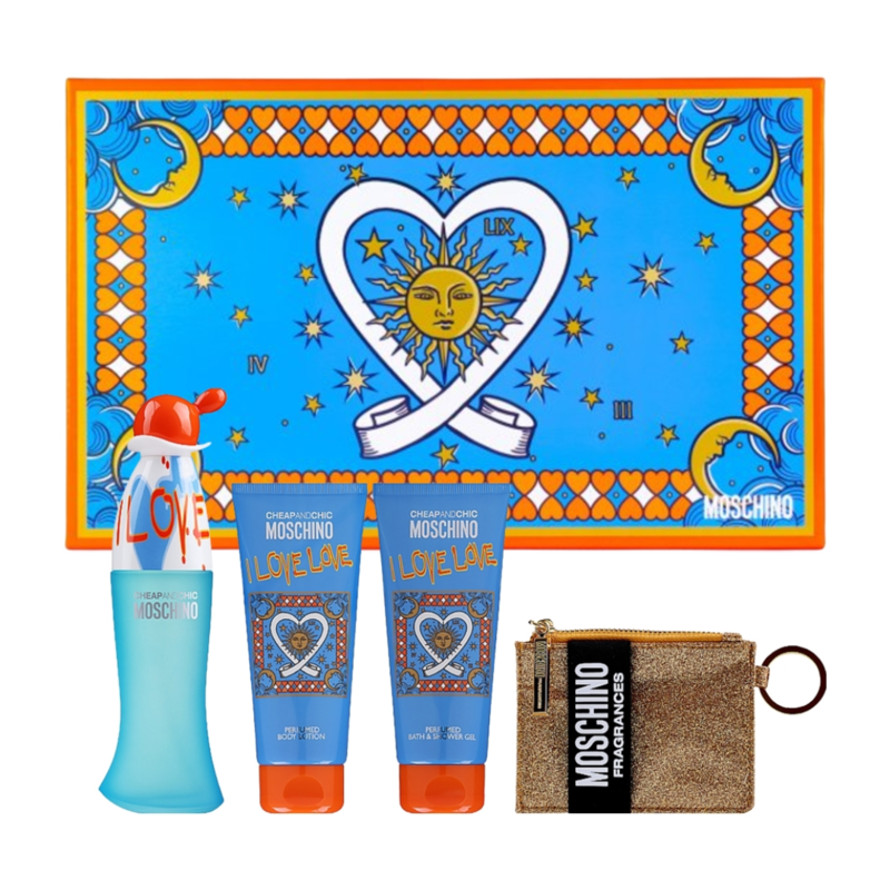 

Moschino I Love Love Eau De Toilette For Her 100Ml Set