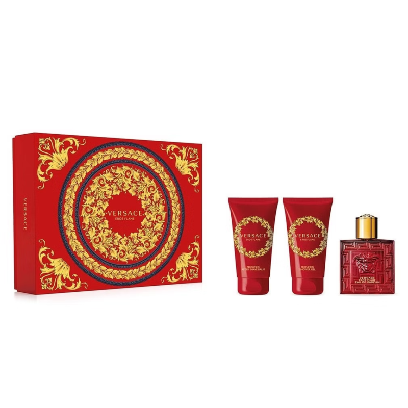 

Versace Eros Flame Eau De Parfum For Him 50Ml 3-Piece Set