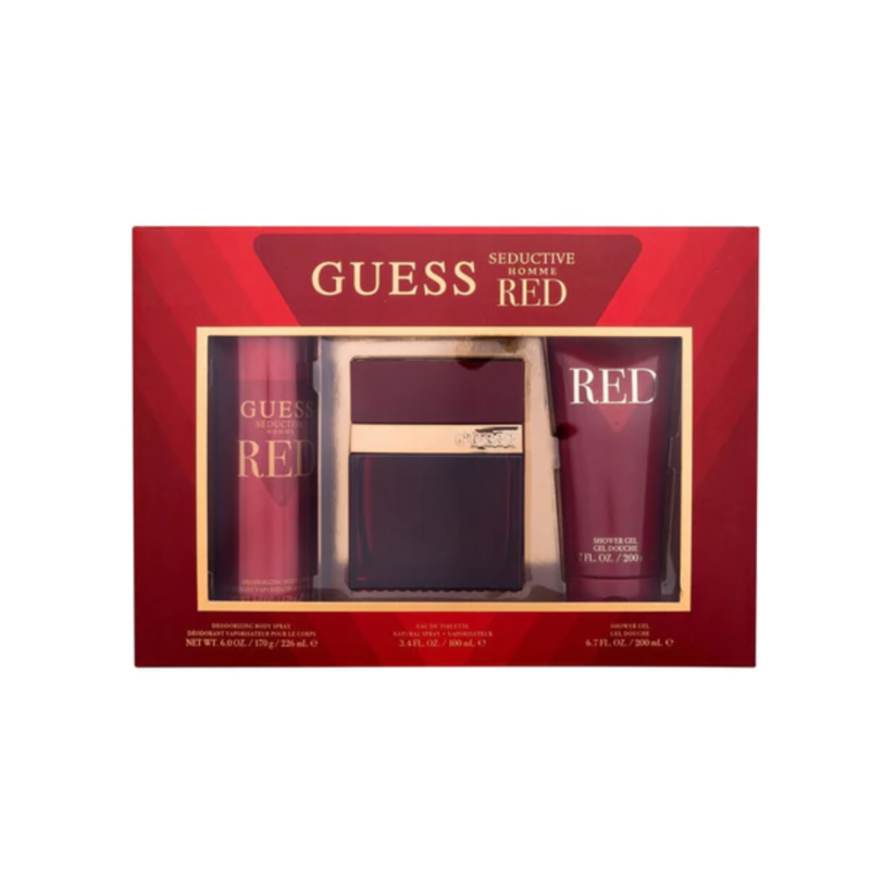 

Guess Seduction Red Homme Eau De Toilette 100Ml 3-Piece Set
