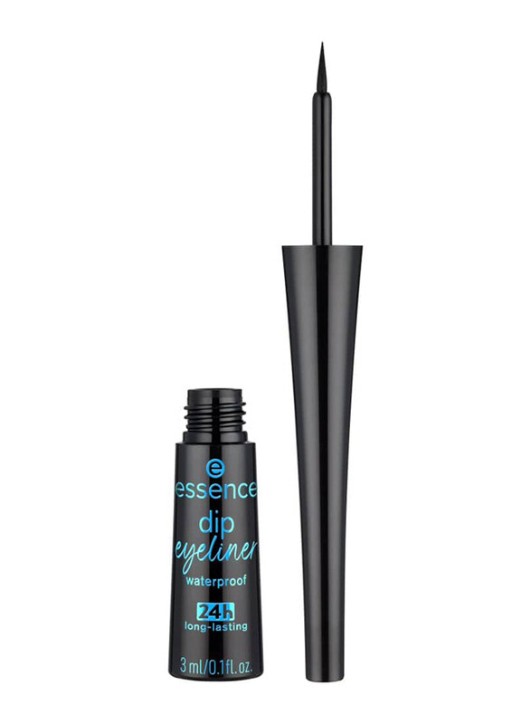 

Essence Waterproof 24h Long-Lasting Dip Eyeliner, 01 Black, Black