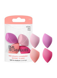 Real Techniques Mini Miracle Complexion Sponge, 4 Piece, Multicolour