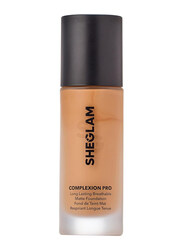Sheglam Complexion Pro Long Lasting Breathable Matte Foundation, Golden, Brown