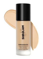 Sheglam Complexion Pro Long Lasting Breathable Matte Foundation, Nude, Beige