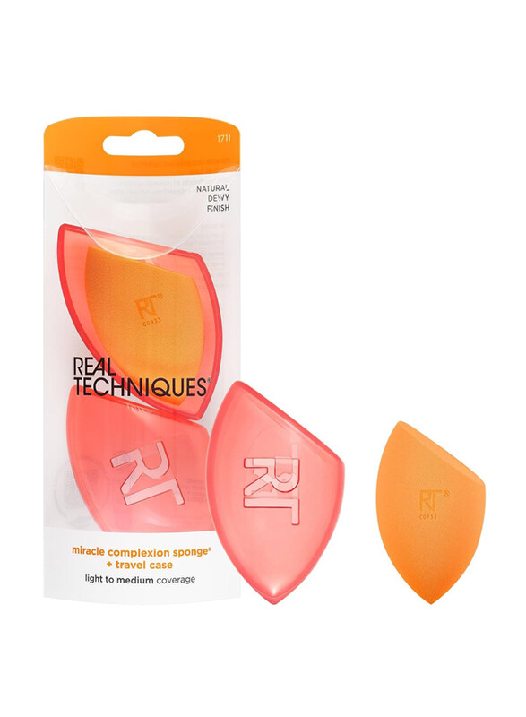 

Real Techniques Miracle Complexion Sponge with Travel Case, Orange