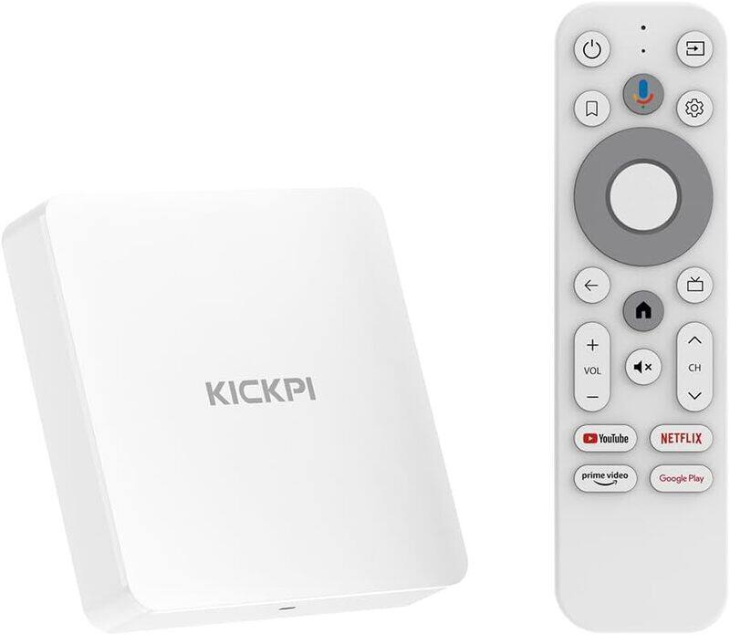 

SKYNADA Kickpi 2en Gen, Certified Android Tv Box, Free Channels Subscription, 4K, Set Top Box, OTT Box, Android 12, Smart Box Android TV, Voice Remote