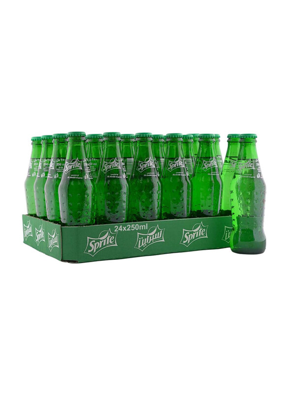 

Sprite Regular Carbonated Soft Drink, Glass Bottles, 24 x 250ml