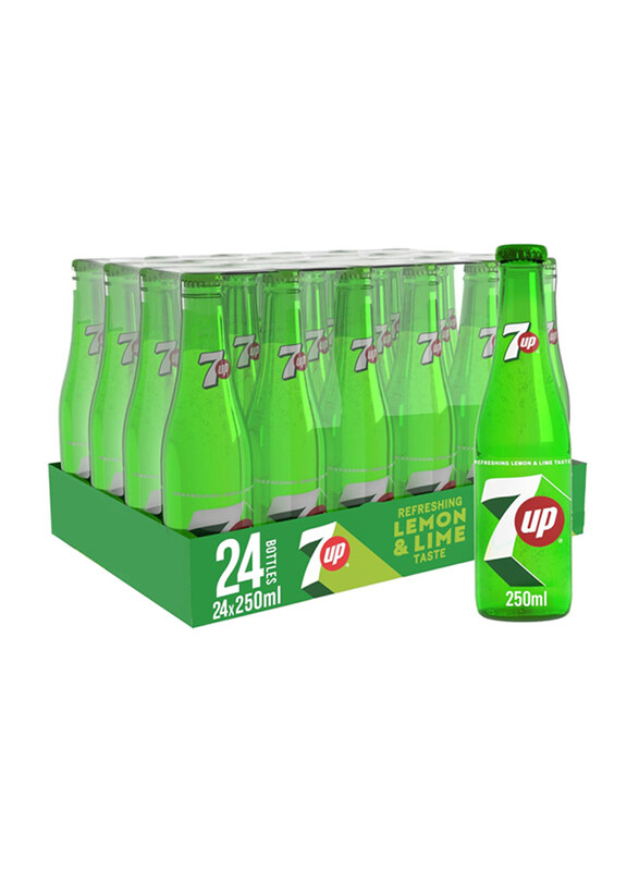 

7Up Carbonated Soft Drink Bottle, 24 x 250ml